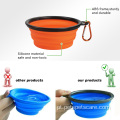 Silicone Travel Hiking Food Water Alimentando Pet Bowl